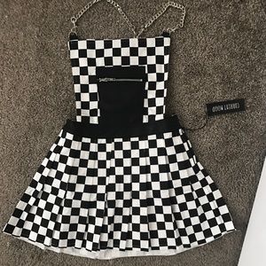 Current Mood Clothing Checkered Dress (DollsKill)